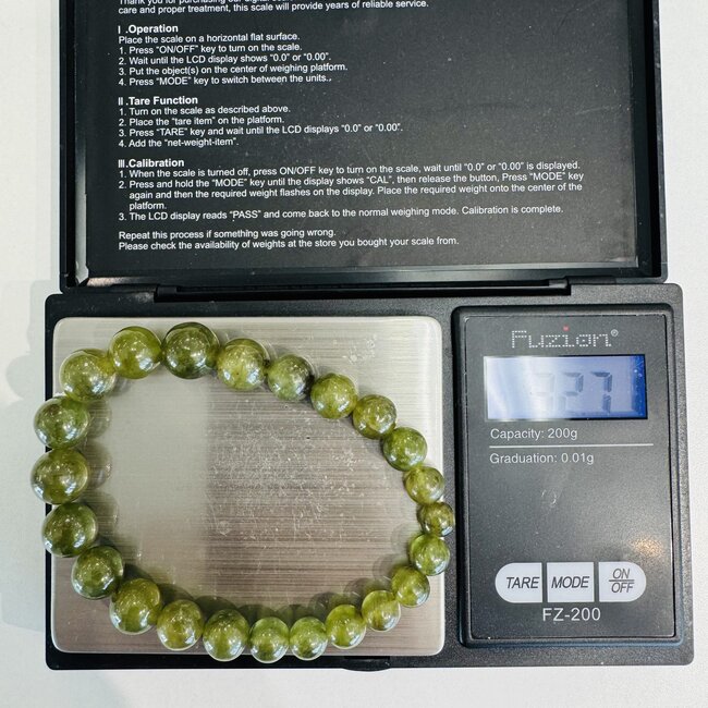 Graduated AAA Grade Green Sapphire Bracelet