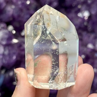 Garden (Landscape Ghost Phantom) Quartz Lodolite Tower Point Generator - Large 2-3" Specimen