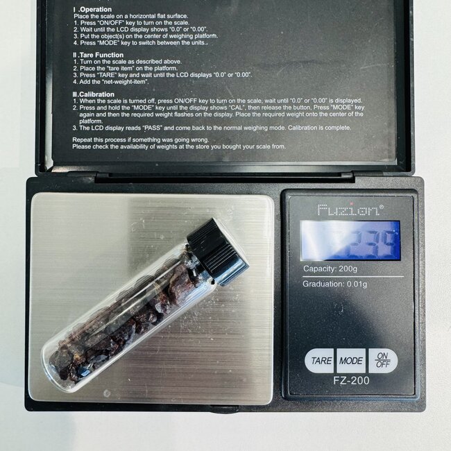 Chondrodite Vial - Rough Raw Natural - 20 grams +