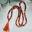 Carnelian Japa Malas - Prayer Meditation Mantra Counting Beads - 8mm