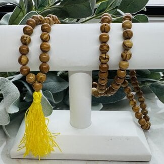 Camel Jasper Japa Malas - Japamalas Prayer Meditation Mantra Counting Beads Necklace - 8mm Camel Jasper Japa Malas - Japamalas Prayer Meditation Mantra Counting Beads Necklace - 8mm