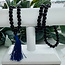 Blue Goldstone Japa Malas - Japamalas Prayer Meditation Mantra Counting Beads Necklace - 8mm