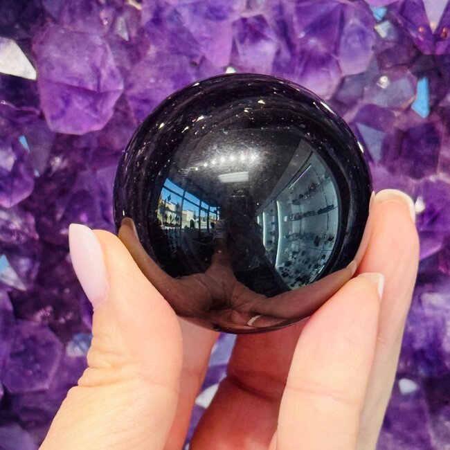Rainbow Obsidian Sphere Orb - 45mm