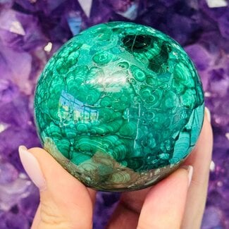 Malachite Spheres Orb - 55mm Malachite Spheres Orb - 55mm