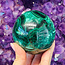 Malachite Spheres Orb - 72mm Specimen