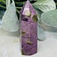 Atlantisite, Stichtite in Serpentine Tower Point Generator - Medium (3 - 4")