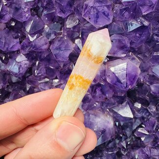 Pink Aragonite Point Tower Generator - Small 1-2"