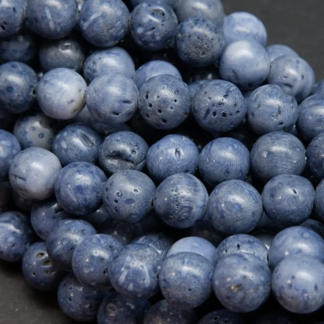 Blue Sponge Coral Bracelets - 8mm