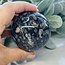 Que Sera (Blue Opal Llianite Galaxy Rhyolite Liberite Glaucophane) Sphere Orb - 60-65mm