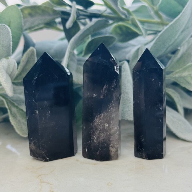 Smoky (Smokey) Quartz Tower Point Generator - Medium 3-4"