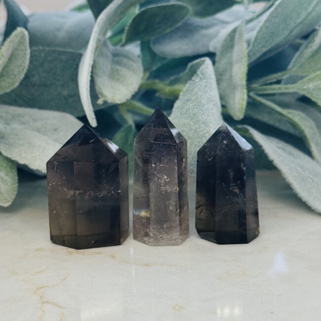Smoky (Smokey) Quartz Tower Point Generator - Small 2-3"