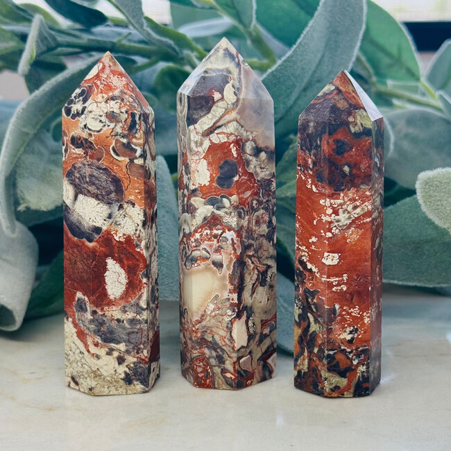 Money Agate Tower Point Generator- Medium 3-4"