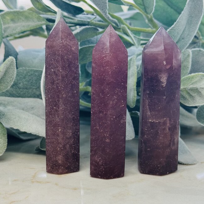 Strawberry Quartz (Red Guava) Tower Point Generator - Medium (3-4")