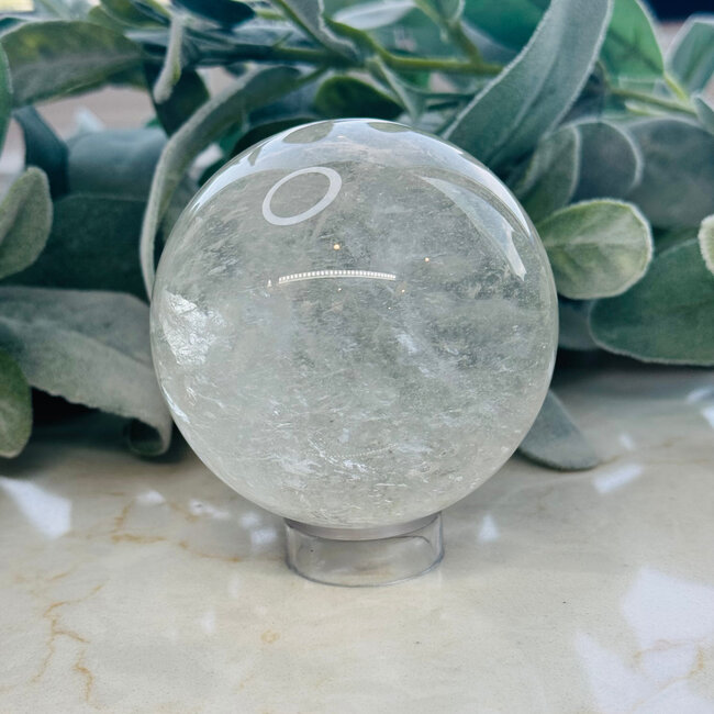 Clear (Crystal) Quartz Sphere Orb - 75-80mm