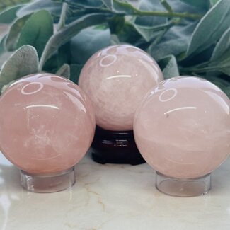 Rose Quartz Sphere Orb - 55-60mm