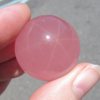 Star Rose Quartz Sphere Orb (10 - 25mm)