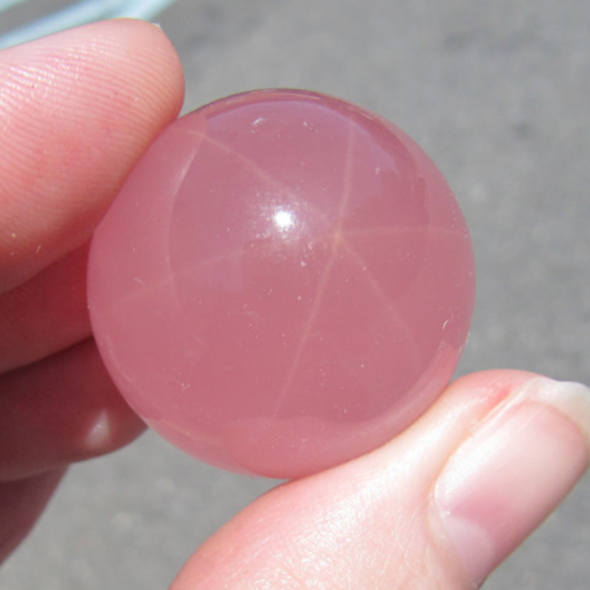 Star Rose Quartz Sphere Orb (10 - 25mm)