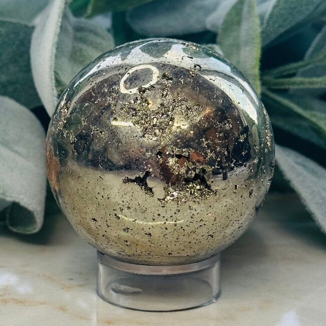 Pyrite (Cocada) Sphere Orb - 55-60mm