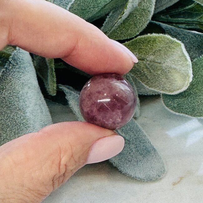 Purple Lavender Rose Quartz Sphere Orb - 10-20mm