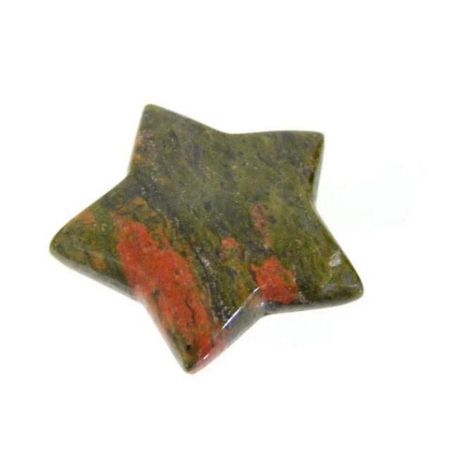 Unakite Jasper Stars - Medium