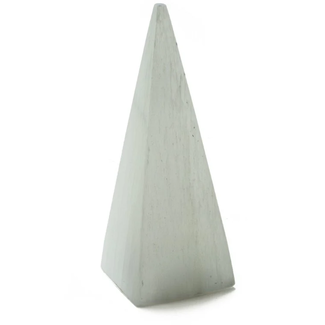 Selenite (Satin Spar Gypsum) Tall Pyramid - 4" Selenite (Satin Spar Gypsum) Tall Pyramid - 4"