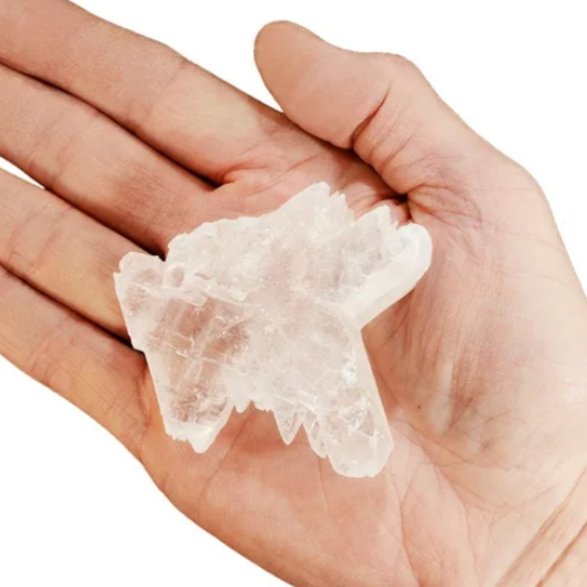 Selenite (Satin Spar Gypsum) Fishtail Small - Rough Raw Natural