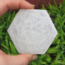 Selenite (Satin Spar Gypsum) Charging Disks Plates Station - 3.5" Hexagon Medium