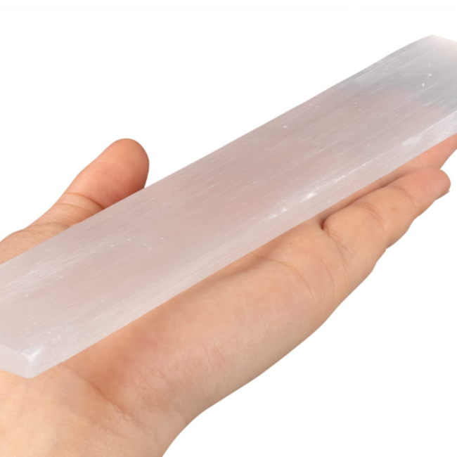 Selenite (Satin Spar Gypsum) Charging Bar 8"