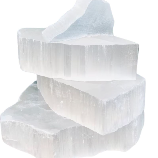 Ulexite "TV Stone" - Rough Raw Natural - Medium