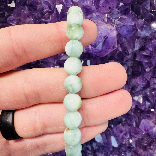 Green Angelite Bracelets - 8mm