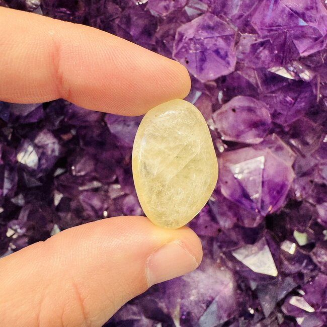 Golden Amblygonite - Tumbled