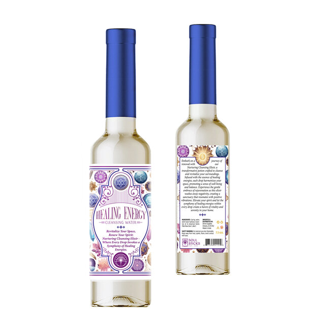 Healing Energy Cleansing Water - 7.5oz Intention Ritual - Good Earth Soul Sticks