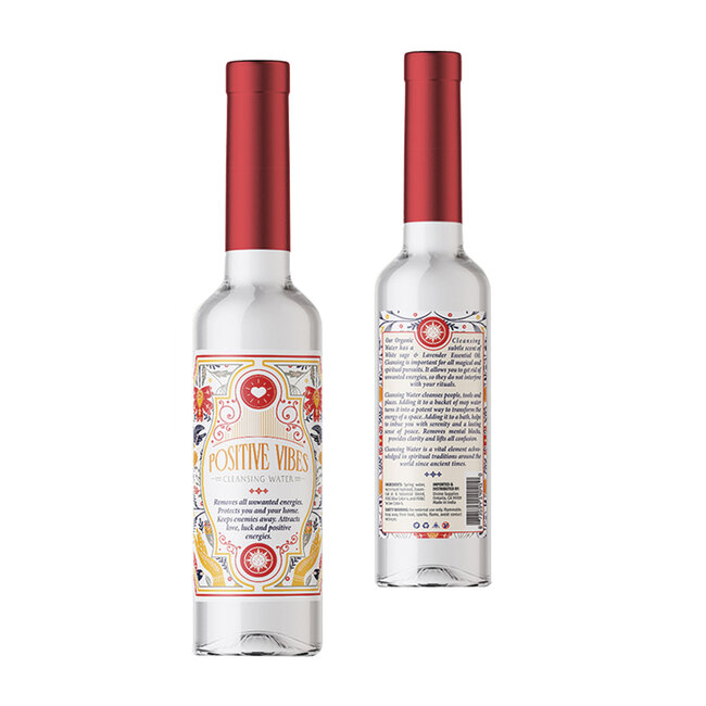 Positive Vibes Cleansing Water - 7.5oz Intention Ritual - Good Earth Soul Sticks
