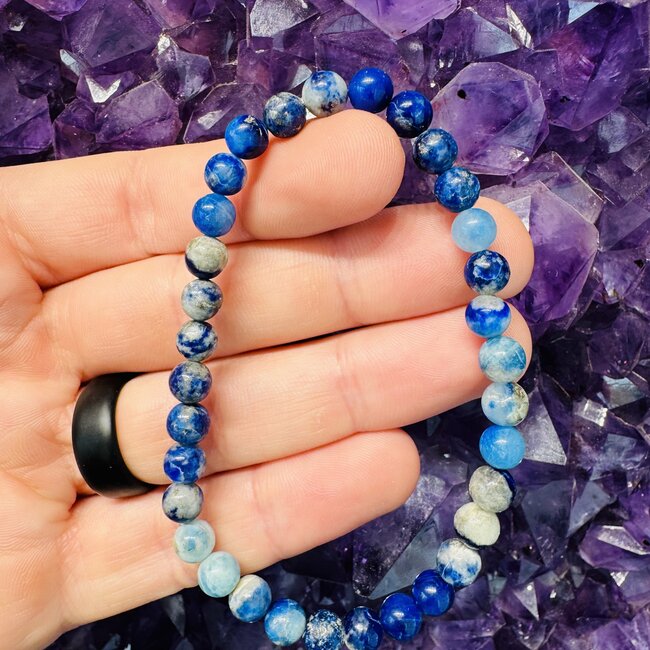 Afghanite (Afghan Lapis) Bracelets - 6-7mm