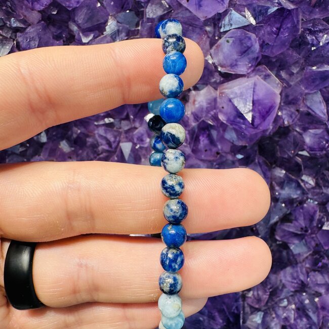 Afghanite (Afghan Lapis) Bracelets - 6-7mm