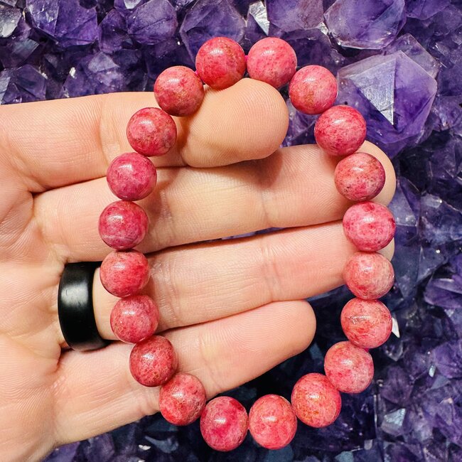 Rhodonite (AAA Grade) Bracelets - 10 - 12mm