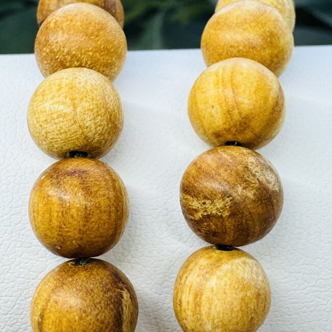 Palo Santo Japa Malas Black Tassel - Japamalas Prayer Meditation Mantra Counting Beads Necklace - 8mm