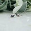Tanzanite Earrings - Teardrop Pear Faceted Studs - Bezel Set Sterling Silver
