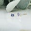 Tanzanite Earrings - 3mm Faceted Studs - Sterling Silver Gemstone Jewelry