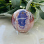 Blue Flower Agate Sphere Orb - 40-45mm