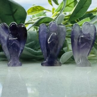 Chevron Amethyst Angels - Small 1.5" Carving Figurine