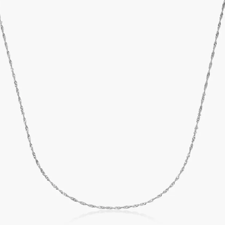 Necklaces - 18" Twist Chain (Silver Plated on Copper) - Pendants