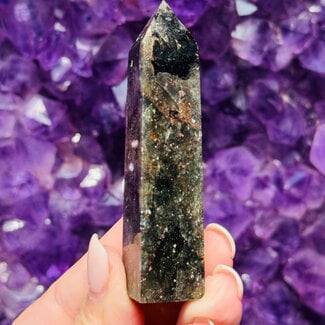 Black Barite Obelisk - Tower Point Generator 2.5" Medium