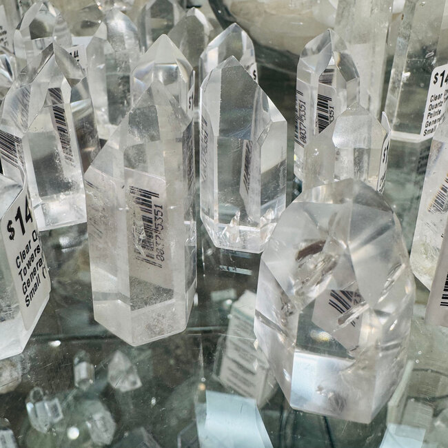 Clear (Crystal) Quartz Towers Points Generators - Small (1-3")