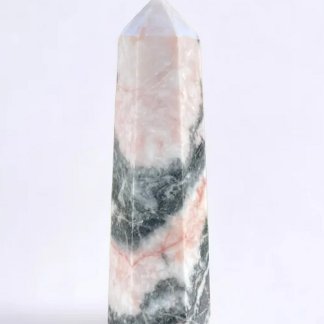 Pink Zebra Jasper Towers Points Generators - Medium (3-4")