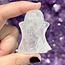 Clear Quartz Ghosts 2" - Figurine Carving