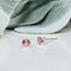 Pink (Watermelon) Tourmaline Earrings - 3mm Faceted Studs - Sterling Silver Watermelon Gemstone Jewelry