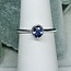 Tanzanite Rings - Size 6 Oval Faceted Bezel Set - Sterling Silver