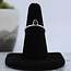 Shungite Rings - Size 6 Teardrop Pear Bezel Set - Sterling Silver