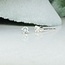 White Topaz Earrings - 3mm Round Faceted Studs - Sterling Silver Gemstone Jewelry